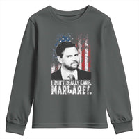 I Don't Really Care Margaret Jd Vance Youth Sweatshirt Vice President American Flag