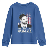 I Don't Really Care Margaret Jd Vance Youth Sweatshirt Vice President American Flag