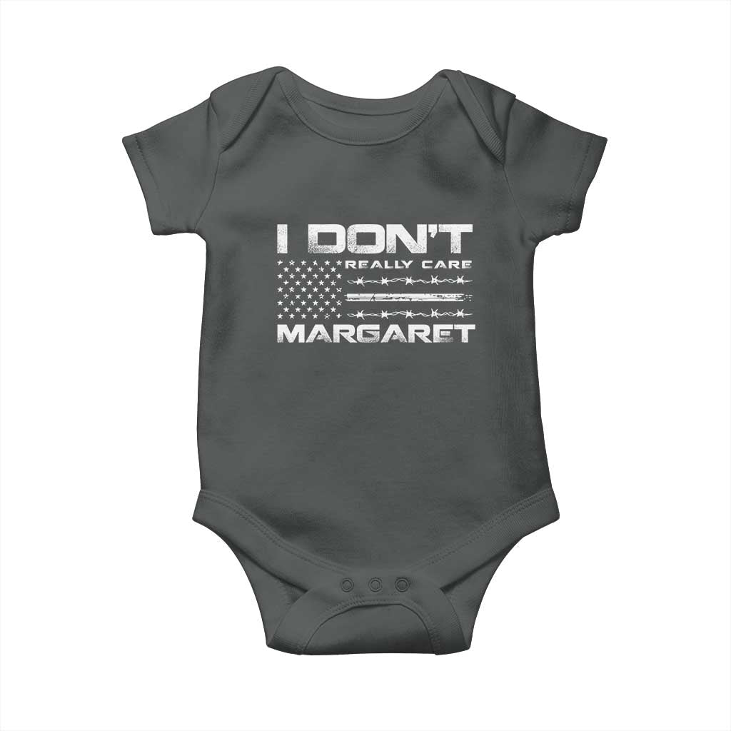 I Don't Really Care Margaret VP Jd Vance Baby Onesie American Flag