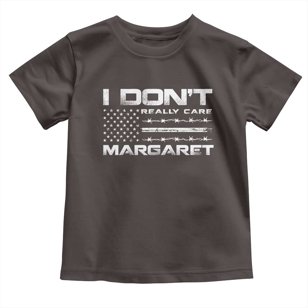 I Don't Really Care Margaret VP Jd Vance Toddler T Shirt American Flag