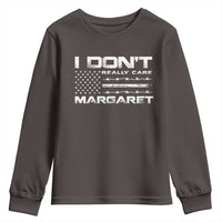 I Don't Really Care Margaret VP Jd Vance Youth Sweatshirt American Flag