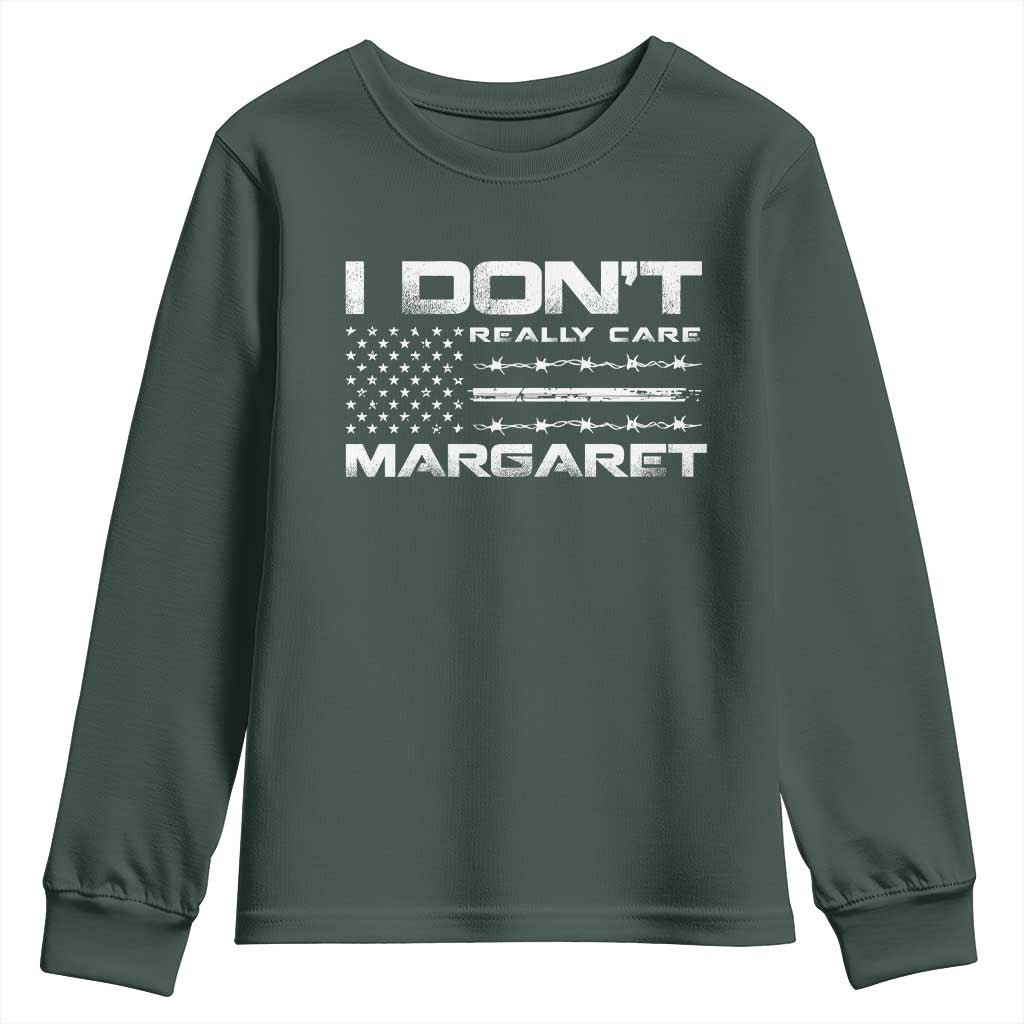 I Don't Really Care Margaret VP Jd Vance Youth Sweatshirt American Flag