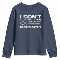 I Don't Really Care Margaret VP Jd Vance Youth Sweatshirt American Flag