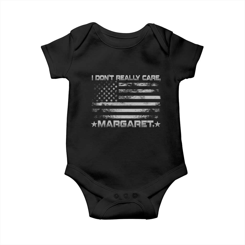 I Don't Really Care Margaret Jd Vance Baby Onesie VP USA Flag