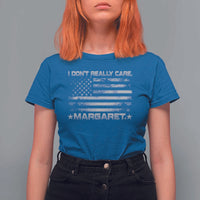 I Don't Really Care Margaret Jd Vance T Shirt For Women VP USA Flag