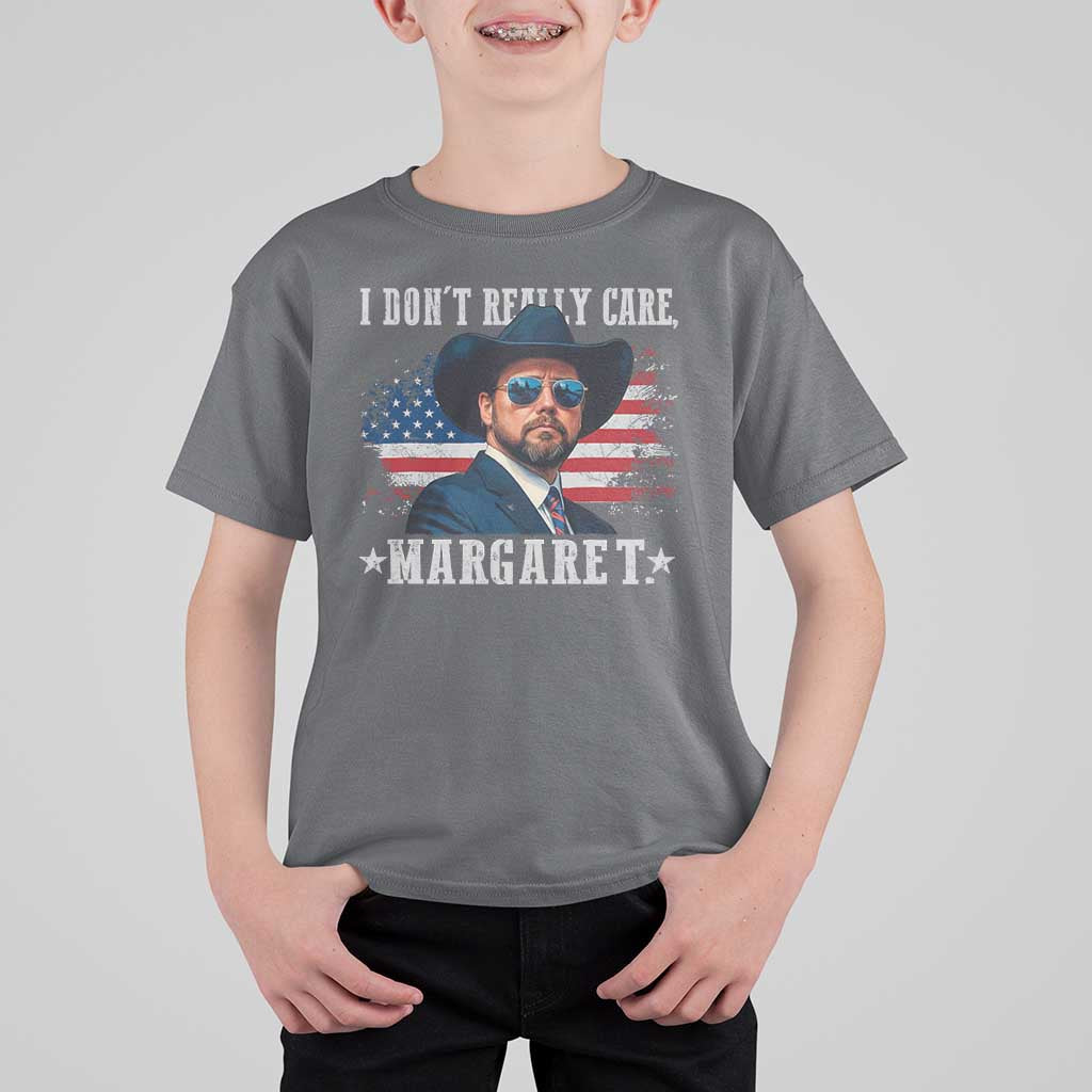 I Don't Really Care Margaret Vice President Jd Vance Cowboy T Shirt For Kid