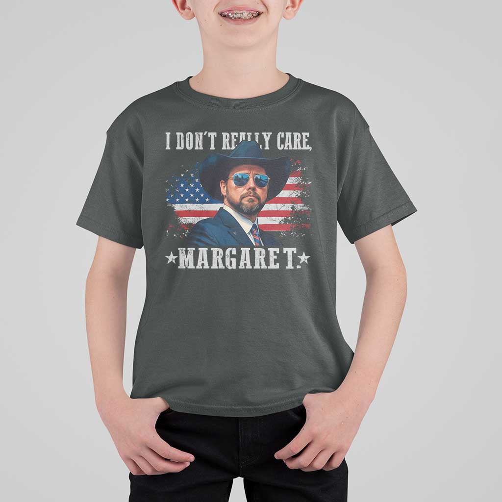 I Don't Really Care Margaret Vice President Jd Vance Cowboy T Shirt For Kid