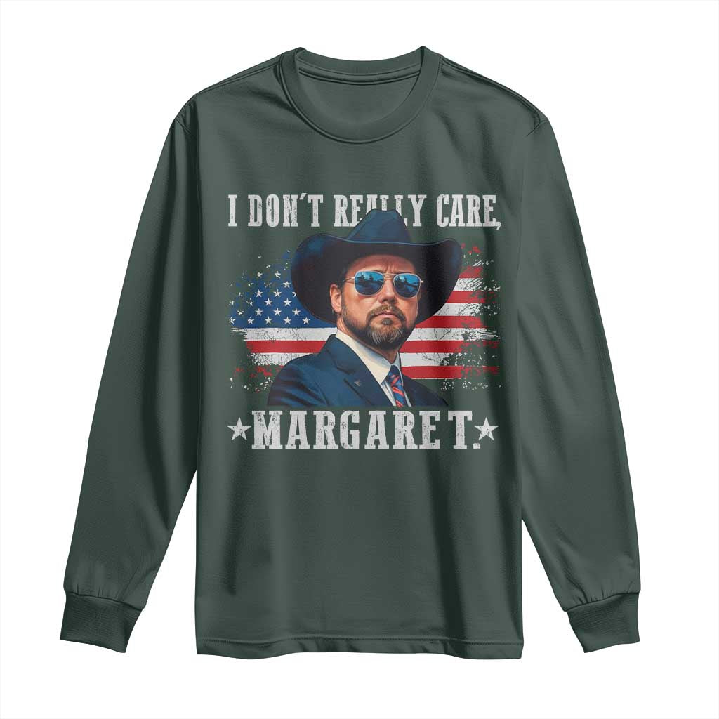 I Don't Really Care Margaret Vice President Jd Vance Cowboy Long Sleeve Shirt