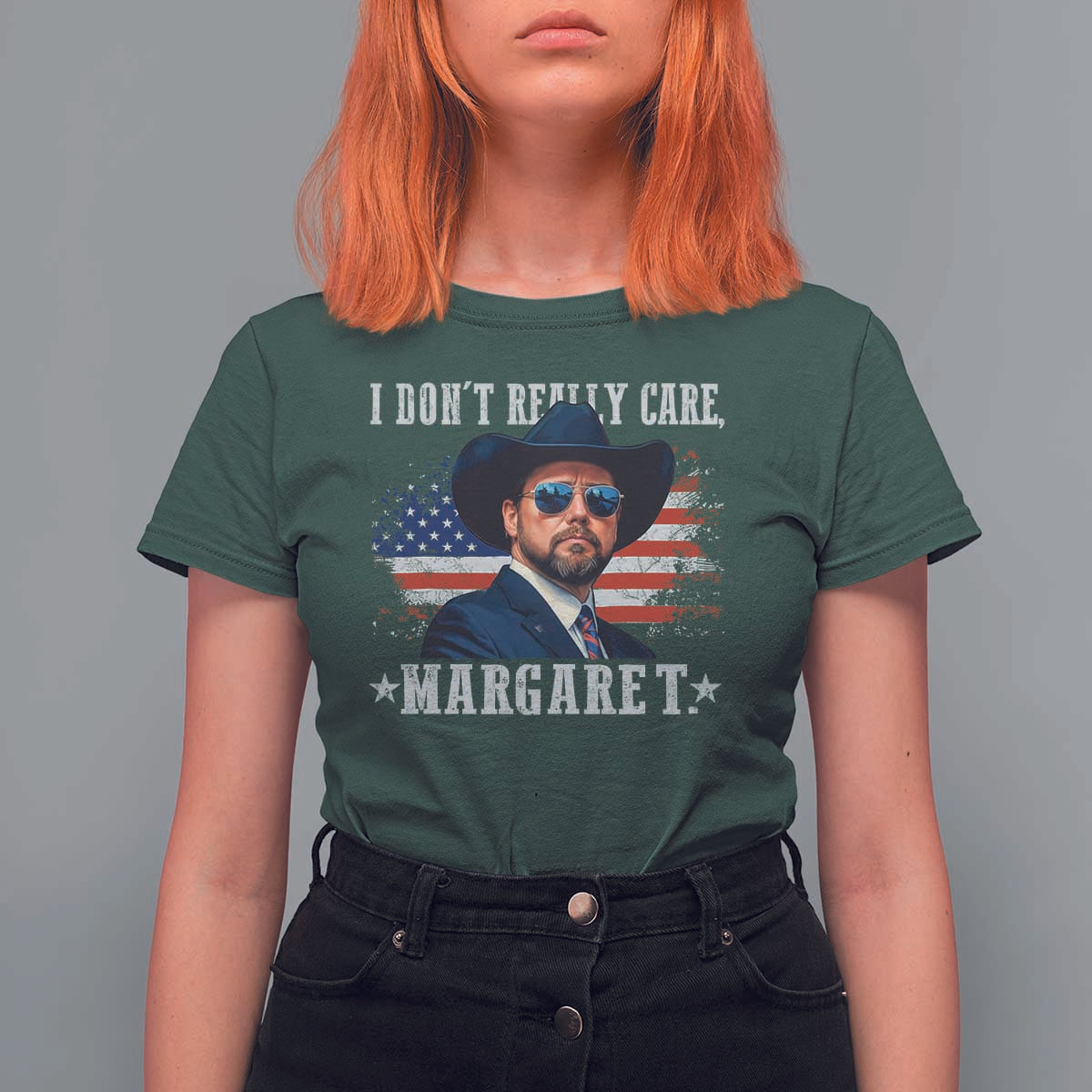 I Don't Really Care Margaret Vice President Jd Vance Cowboy T Shirt For Women