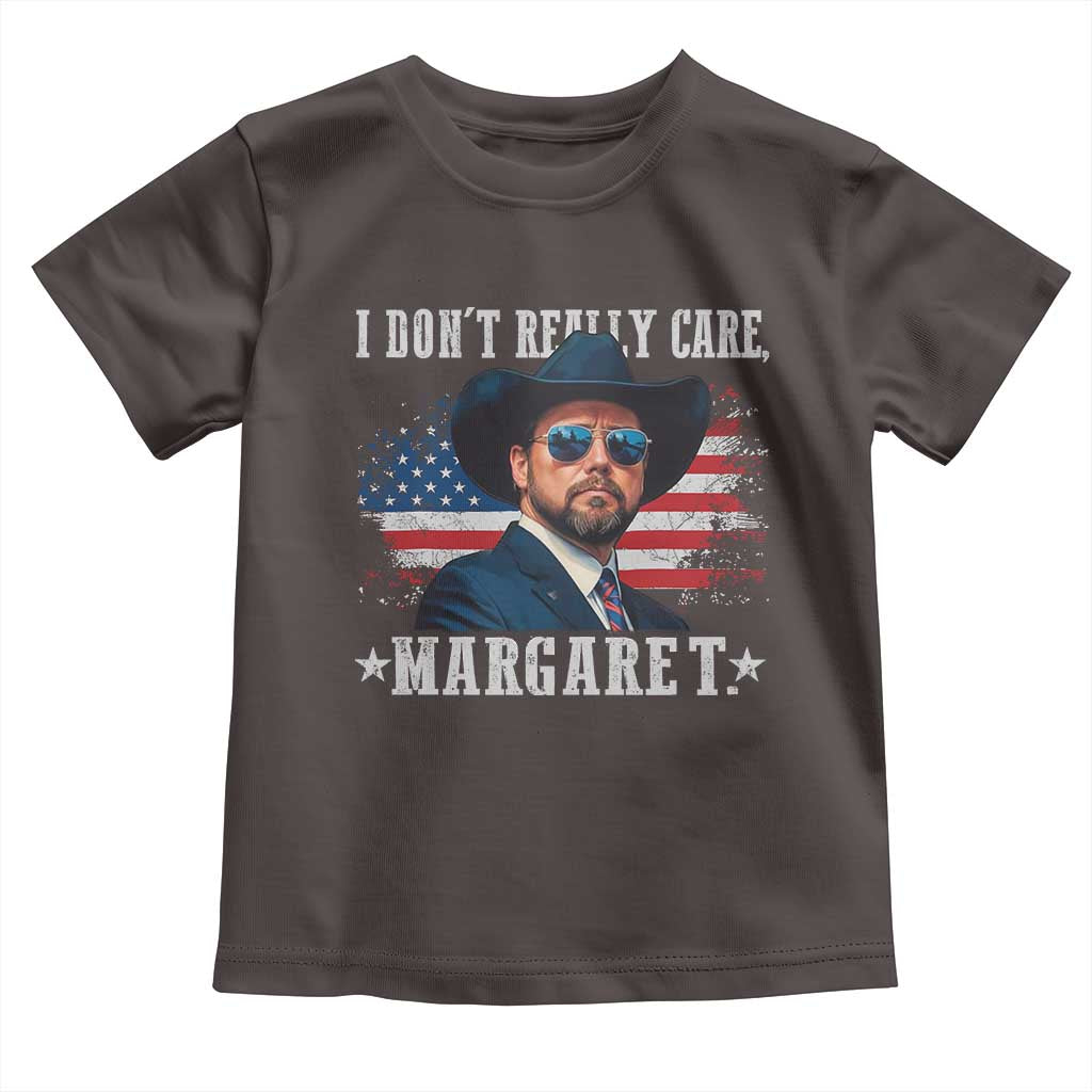 I Don't Really Care Margaret Vice President Jd Vance Cowboy Toddler T Shirt