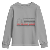 I Don't Really Care Margaret Jd Vance Meme Youth Sweatshirt