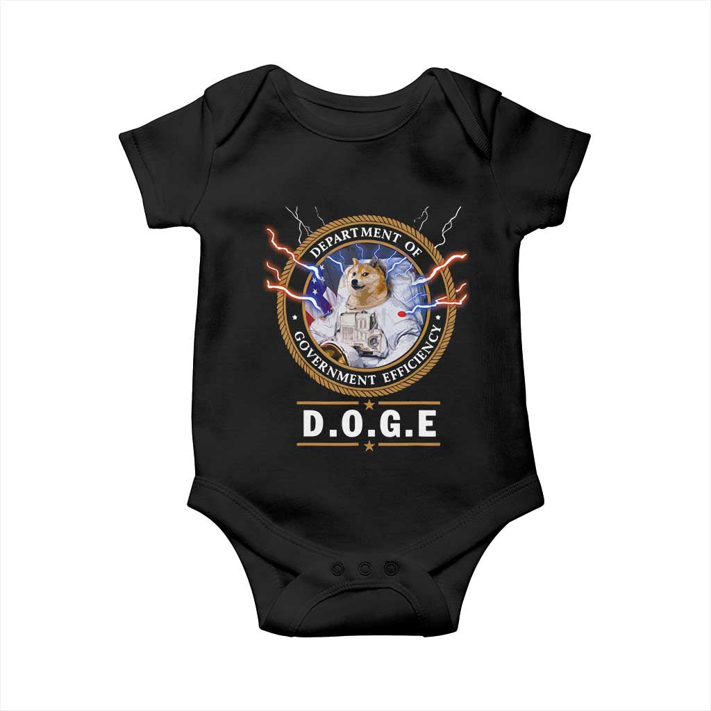 DOGE Department of Government Efficiency Baby Onesie Crypto Meme
