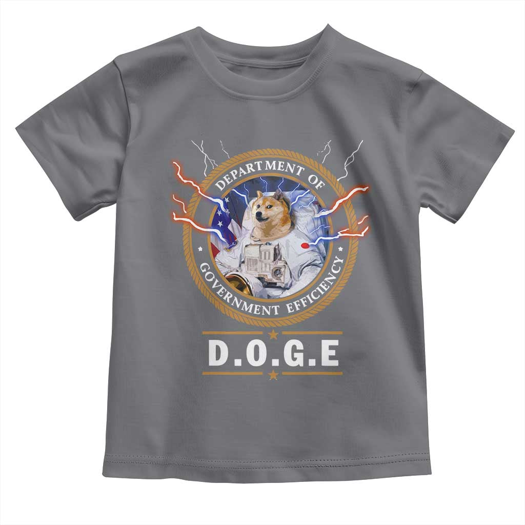 DOGE Department of Government Efficiency Toddler T Shirt Crypto Meme