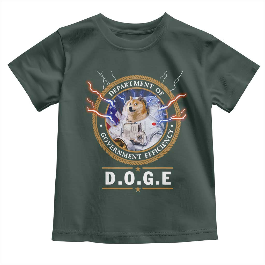 DOGE Department of Government Efficiency Toddler T Shirt Crypto Meme