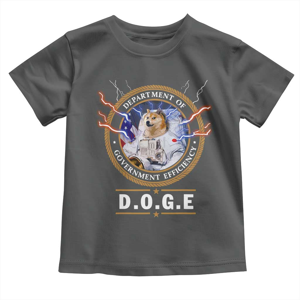 DOGE Department of Government Efficiency Toddler T Shirt Crypto Meme