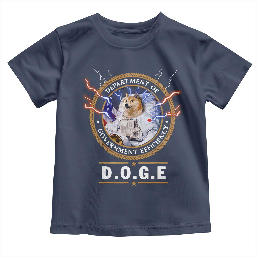 DOGE Department of Government Efficiency Toddler T Shirt Crypto Meme