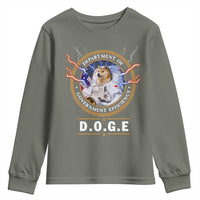 DOGE Department of Government Efficiency Youth Sweatshirt Crypto Meme