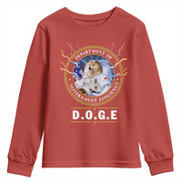 DOGE Department of Government Efficiency Youth Sweatshirt Crypto Meme