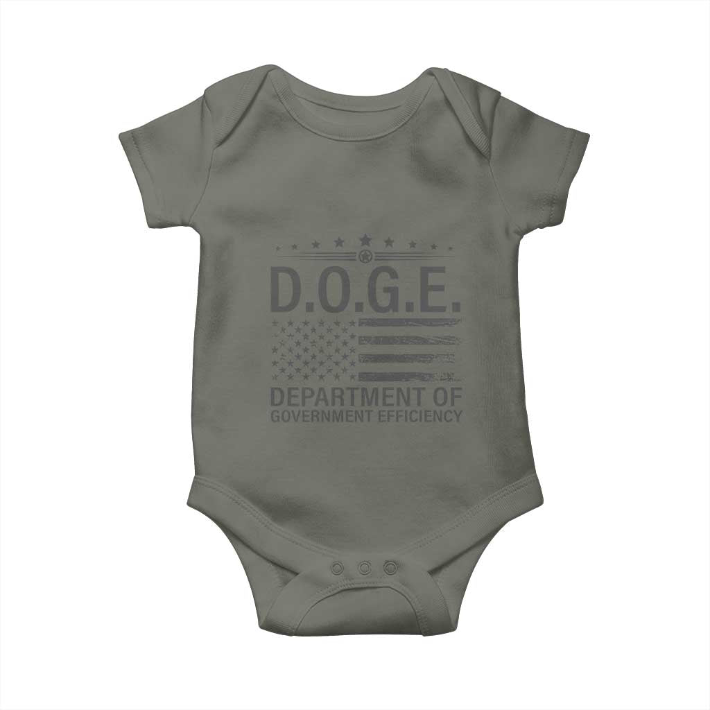 D.O.G.E. DOGE Department of Government Efficiency Baby Onesie