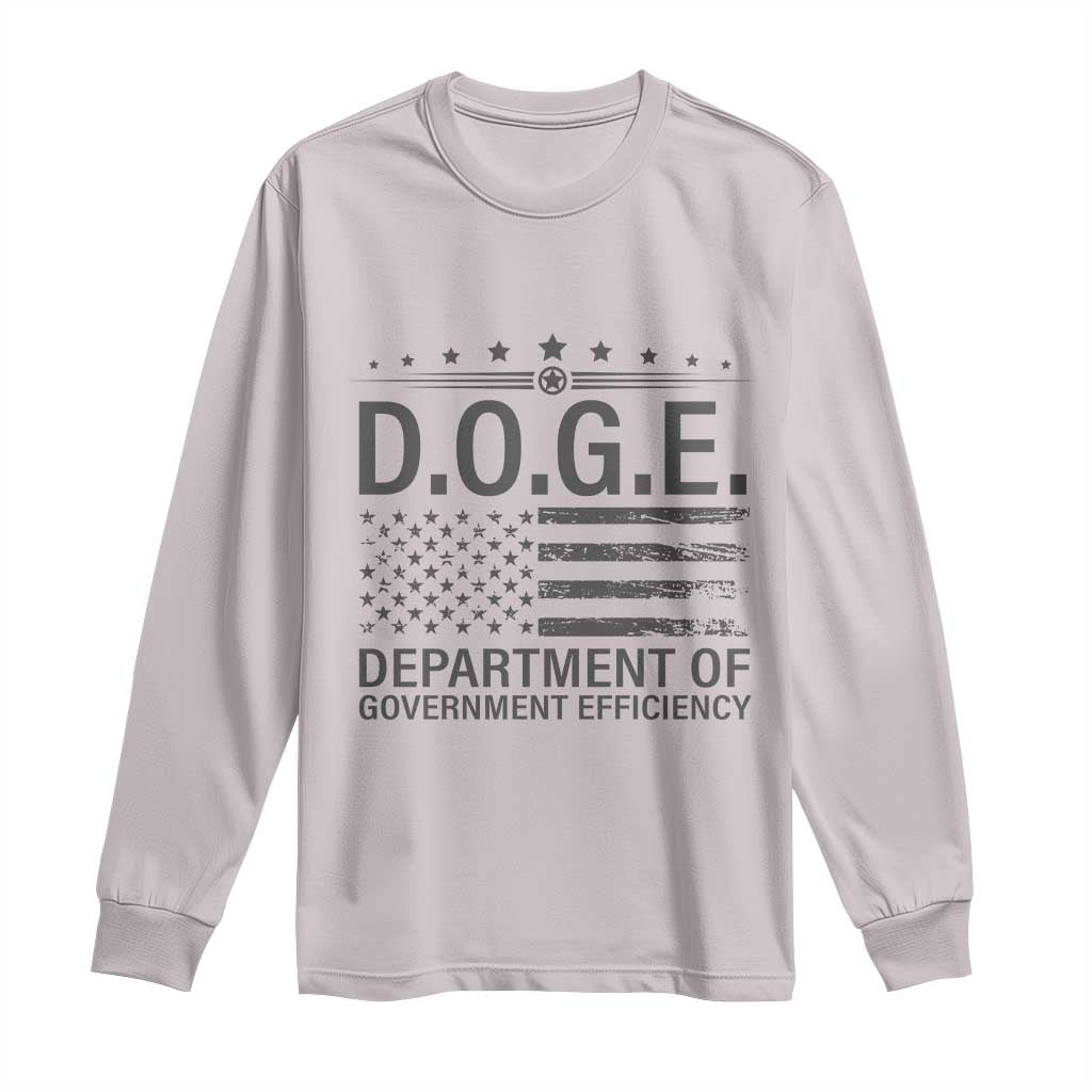 D.O.G.E. DOGE Department of Government Efficiency Long Sleeve Shirt