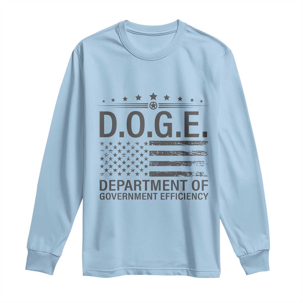 D.O.G.E. DOGE Department of Government Efficiency Long Sleeve Shirt