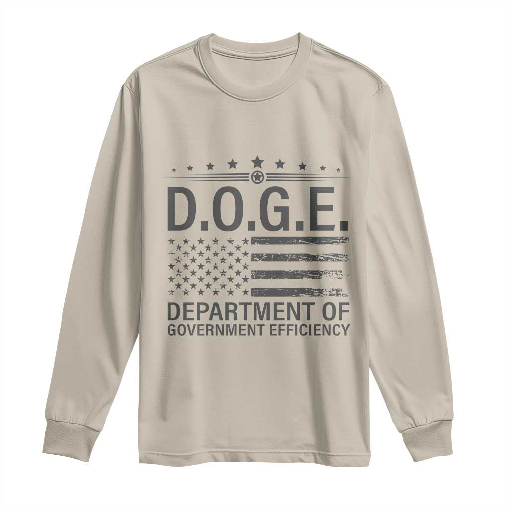 D.O.G.E. DOGE Department of Government Efficiency Long Sleeve Shirt