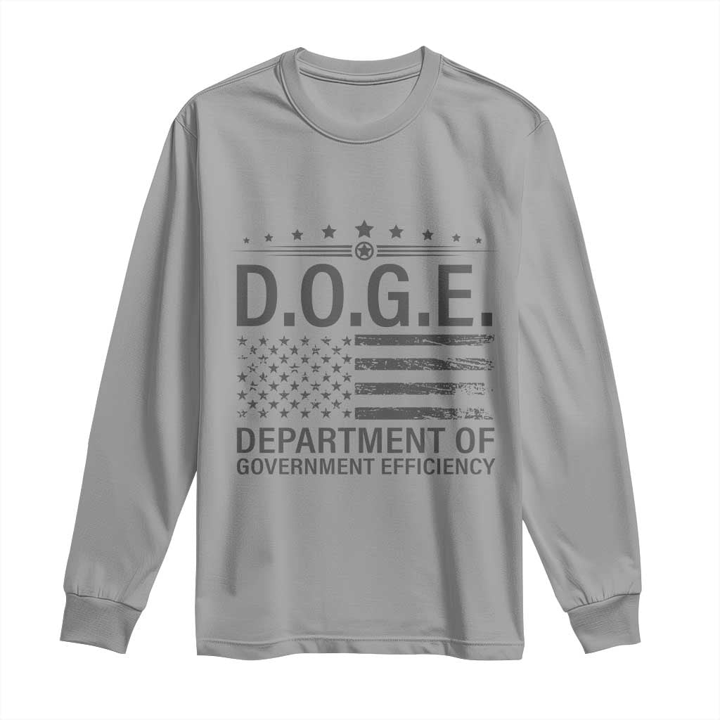 D.O.G.E. DOGE Department of Government Efficiency Long Sleeve Shirt