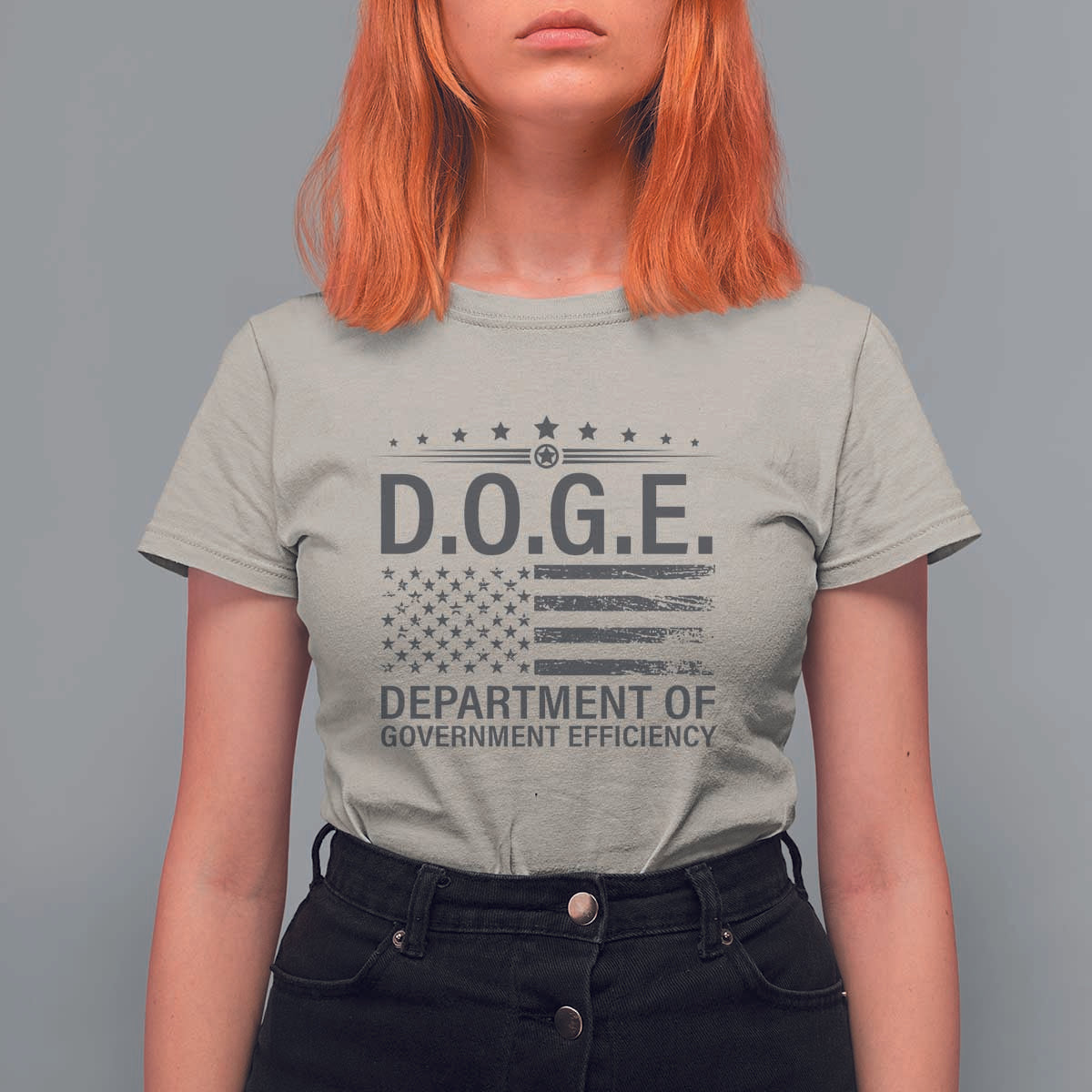 D.O.G.E. DOGE Department of Government Efficiency T Shirt For Women TS10