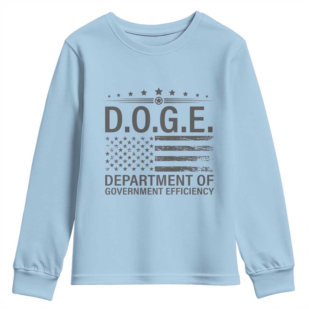 D.O.G.E. DOGE Department of Government Efficiency Youth Sweatshirt