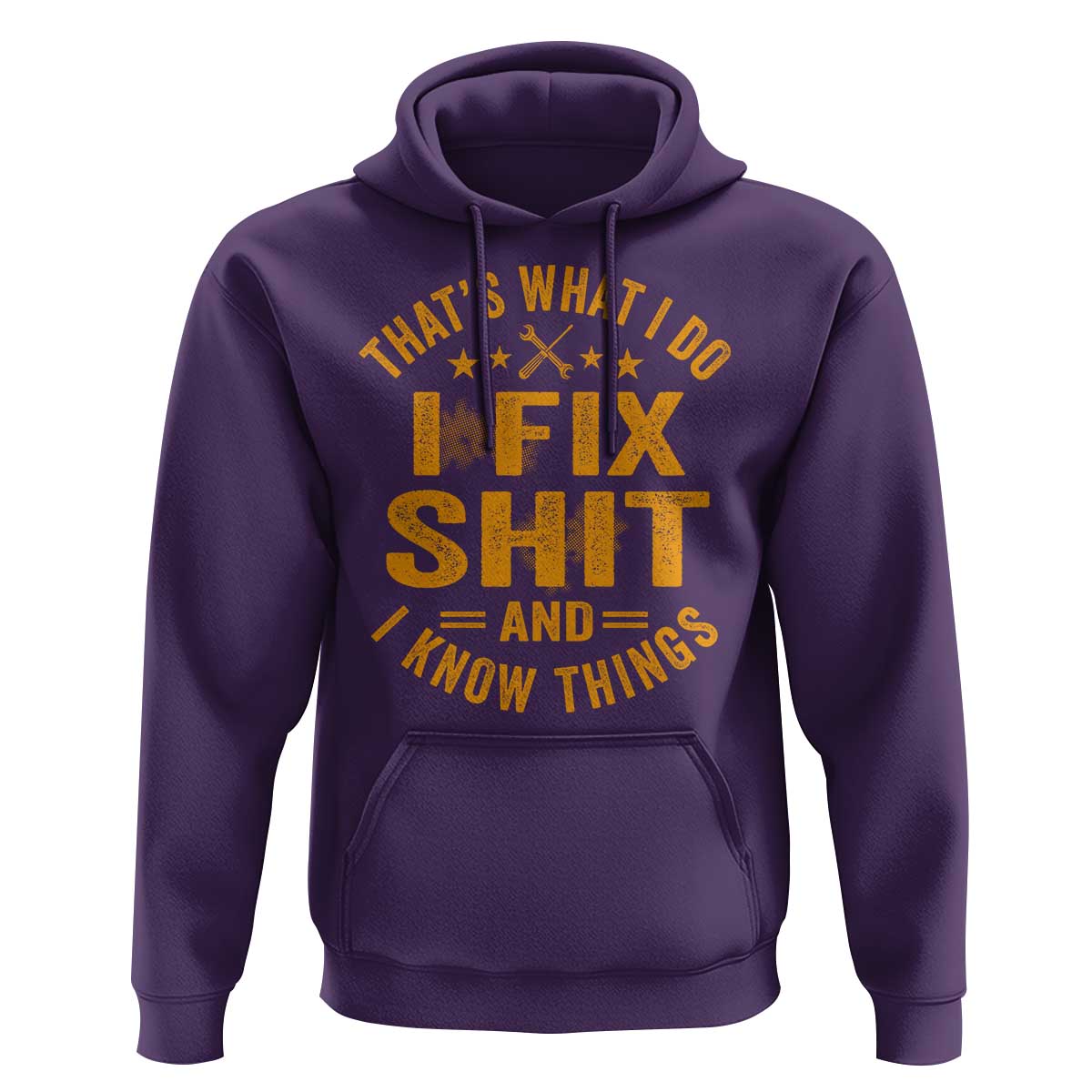 Funny Dad Grandpa Hoodie That's What I Do I Fix Shit And I Know Things