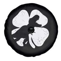 Dinosaur St Patricks Day Shamrock Spare Tire Cover Silhouette Boys Toddler Kids