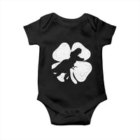 Dinosaur St Patricks Day Shamrock Baby Onesie Silhouette Boys Toddler Kids