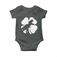 Dinosaur St Patricks Day Shamrock Baby Onesie Silhouette Boys Toddler Kids