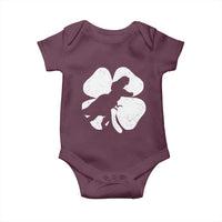 Dinosaur St Patricks Day Shamrock Baby Onesie Silhouette Boys Toddler Kids
