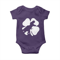 Dinosaur St Patricks Day Shamrock Baby Onesie Silhouette Boys Toddler Kids