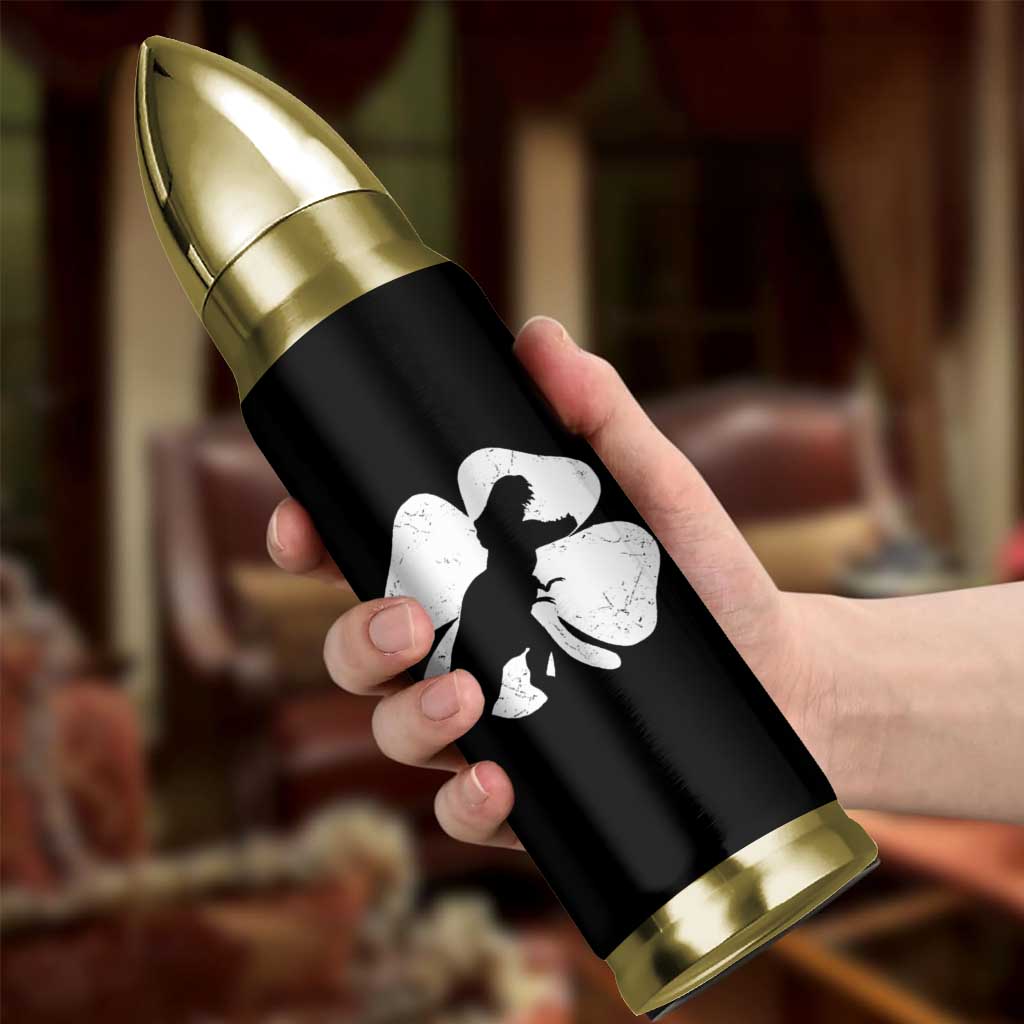 Dinosaur St Patricks Day Shamrock Bullet Tumbler Silhouette Boys Toddler Kids