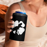 Dinosaur St Patricks Day Shamrock 4 in 1 Can Cooler Tumbler Silhouette Boys Toddler Kids