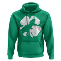 Dinosaur St Patricks Day Shamrock Hoodie Silhouette Boys Toddler Kids