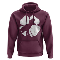 Dinosaur St Patricks Day Shamrock Hoodie Silhouette Boys Toddler Kids