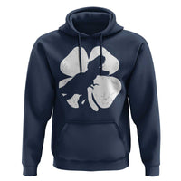 Dinosaur St Patricks Day Shamrock Hoodie Silhouette Boys Toddler Kids