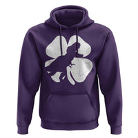 Dinosaur St Patricks Day Shamrock Hoodie Silhouette Boys Toddler Kids