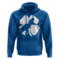 Dinosaur St Patricks Day Shamrock Hoodie Silhouette Boys Toddler Kids