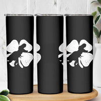 Dinosaur St Patricks Day Shamrock Skinny Tumbler Silhouette Boys Toddler Kids