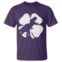 Dinosaur St Patricks Day Shamrock T Shirt Silhouette Boys Toddler Kids