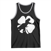 Dinosaur St Patricks Day Shamrock Tank Top Silhouette Boys Toddler Kids