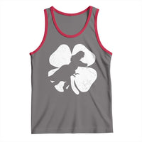 Dinosaur St Patricks Day Shamrock Tank Top Silhouette Boys Toddler Kids