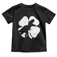 Dinosaur St Patricks Day Shamrock Toddler T Shirt Silhouette Boys Toddler Kids