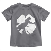 Dinosaur St Patricks Day Shamrock Toddler T Shirt Silhouette Boys Toddler Kids