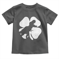 Dinosaur St Patricks Day Shamrock Toddler T Shirt Silhouette Boys Toddler Kids