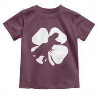 Dinosaur St Patricks Day Shamrock Toddler T Shirt Silhouette Boys Toddler Kids